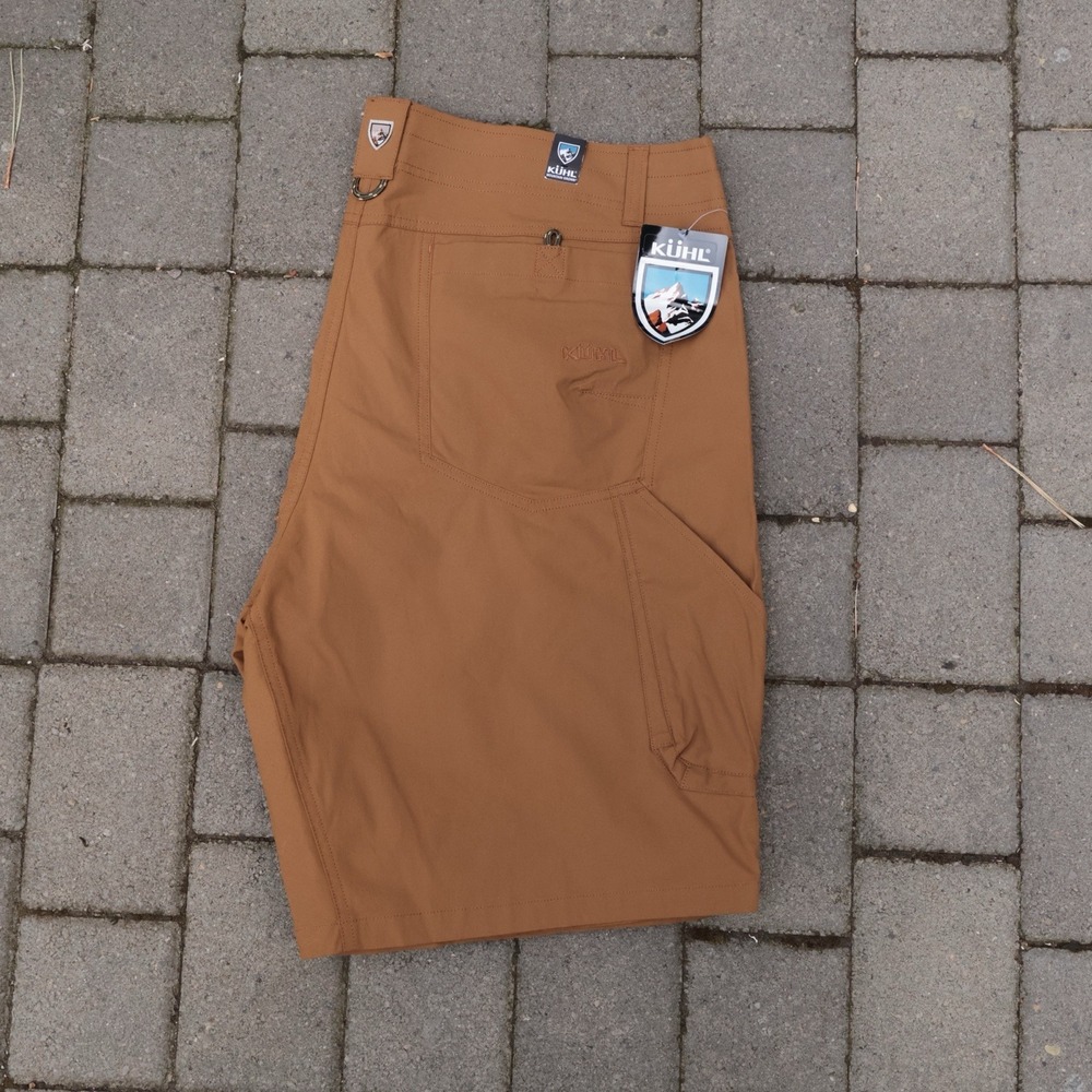 KUHL MENS RAMBLR 10" INSEAM SHORTS KHAKI SIZE 42 Vintage Patina Dye HIKING NWT